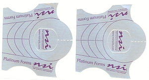 NSI Формы платиновые Platinum Nail Forms