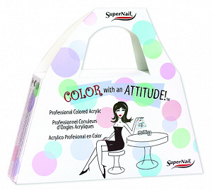 SuperNail Набор цветных акриловых пудр Color With An Attitude Kit