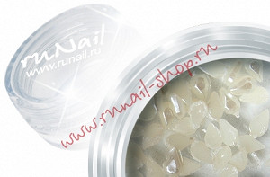 ruNail PEDR010 Pearl Shapes (Пластиковые украшения) в пл. банке