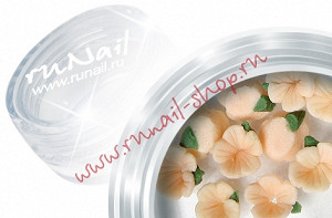 ruNail 3DSB004 3d Flower B (Пластиковые цветы) в пласт. банке