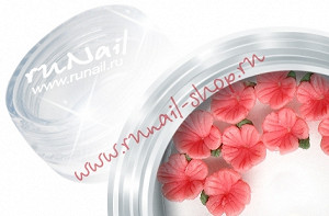 ruNail 3DSB008 3d Flower B (Пластиковые цветы) в пласт. банке